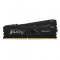 Kingston Fury (ex.HyperX) Модуль пам'яті для комп'ютера DDR4 32GB (2x16GB) 3200 MHz Fury Beast Black Kingston Fury (ex.HyperX) (KF432C16BBK2/32)