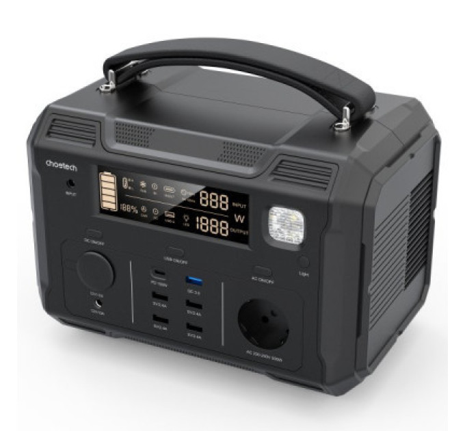 Choetech Зарядна станція Choetech BS004-EU-BK, 500W (BS004-EU-BK)