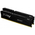 Kingston Модуль пам'яті для комп'ютера DDR5 32GB (2x16GB) 5600 MHz Beast Black Kingston Fury (ex.HyperX) (KF556C40BBK2-32)