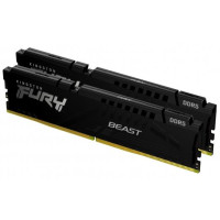 Модуль пам'яті для комп'ютера DDR5 32GB (2x16GB) 5600 MHz Beast Black Kingston Fury (ex.HyperX) (KF556C40BBK2-32)