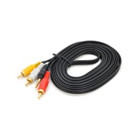 Кабель мультимедійний 3.5mm M to 3xRCA M 3.0m black Voltronic (YT-3.5(M)1.5/3хRCA(M)-3.0)