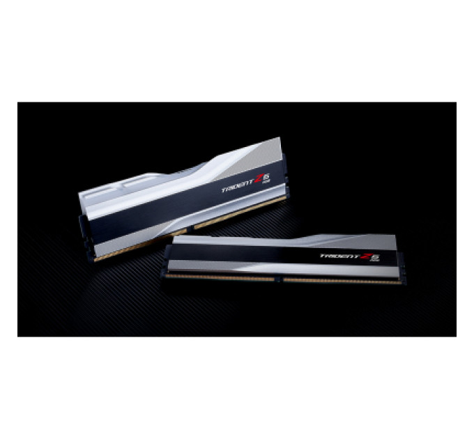 G.Skill Модуль пам'яті для комп'ютера DDR5 32GB (2x16GB) 6000 MHz Trident Z5 RGB Silver G.Skill (F5-6000J3636F16GX2-TZ5RS)