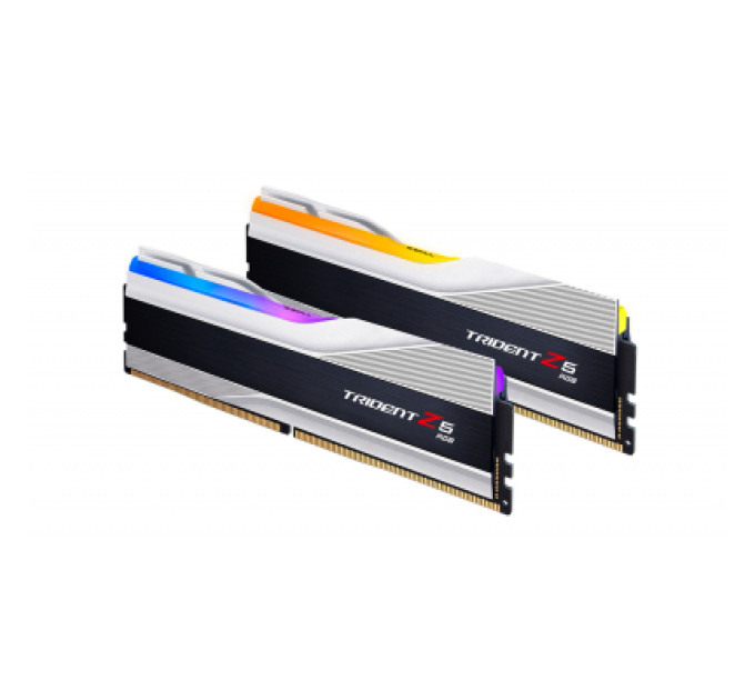 G.Skill Модуль пам'яті для комп'ютера DDR5 32GB (2x16GB) 6000 MHz Trident Z5 RGB Silver G.Skill (F5-6000J3636F16GX2-TZ5RS)