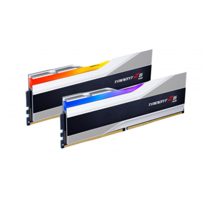 G.Skill Модуль пам'яті для комп'ютера DDR5 32GB (2x16GB) 6000 MHz Trident Z5 RGB Silver G.Skill (F5-6000J3636F16GX2-TZ5RS)