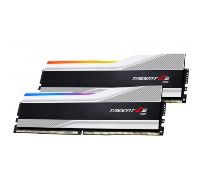 G.Skill Модуль пам'яті для комп'ютера DDR5 32GB (2x16GB) 6000 MHz Trident Z5 RGB Silver G.Skill (F5-6000J3636F16GX2-TZ5RS)