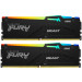 Kingston Fury (ex.HyperX) Модуль пам'яті для комп'ютера DDR5 16GB (2x8GB) 5200 MHz FURY Beast RGB Kingston Fury (ex.HyperX) (KF552C40BBAK2-16)