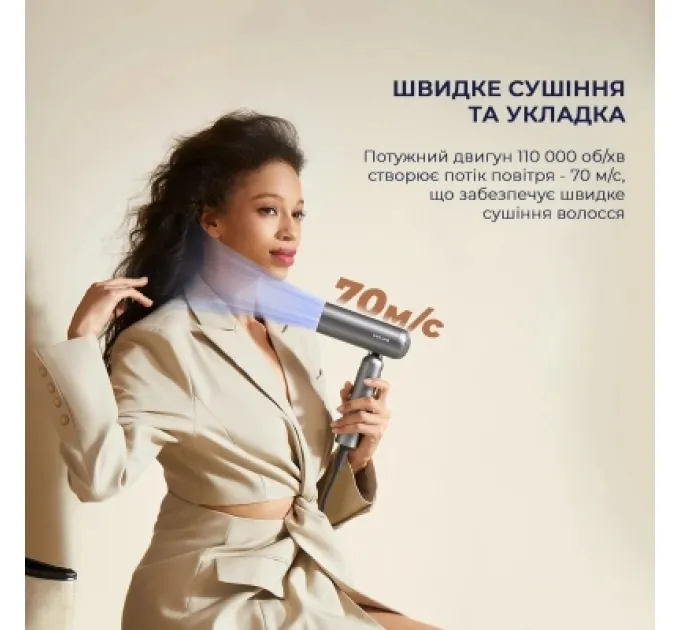 Dreame Фен Dreame Pocket Grey (AHD51-GR)