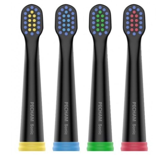 Pecham Насадки для зубної щітки Pecham Travel Black (0390199080113)