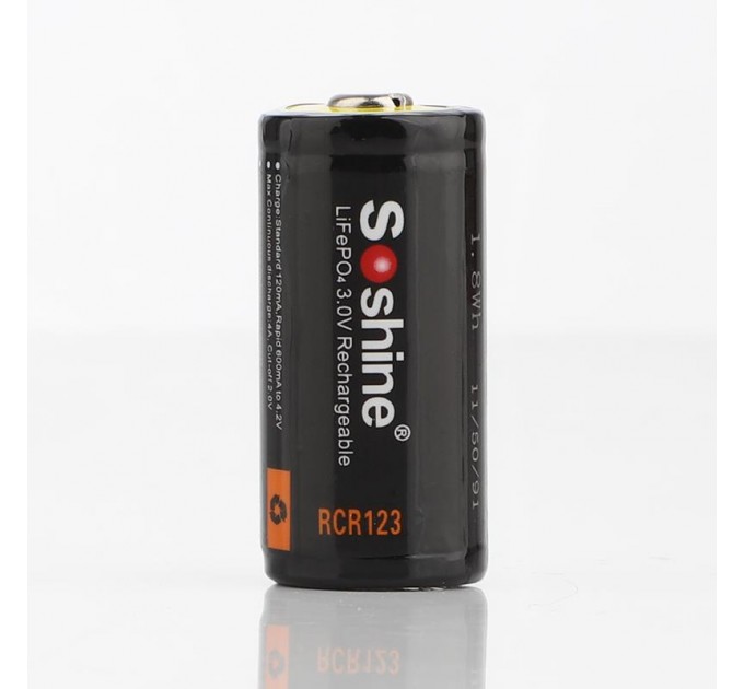 Soshine Акумулятор Soshine CR123A/16340 600mAh 1шт