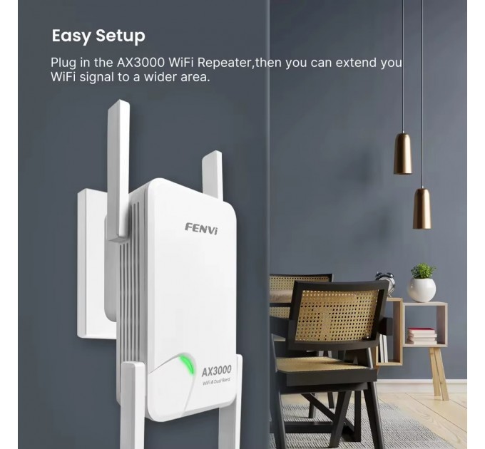 Fenvi Точка доступу Fenvi F-AX3000R Wi-Fi Repeater Dual Band 2.4/5Ghz Signal Booster