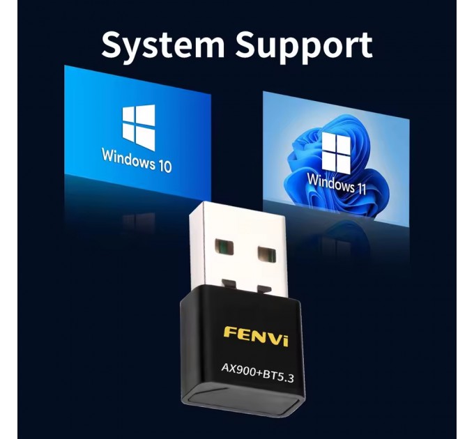Fenvi Бездротовий адаптер Fenvi FU-AX900В Wi-Fi 6, Bluetooth 5.3 Dual Band 2.4G 5G