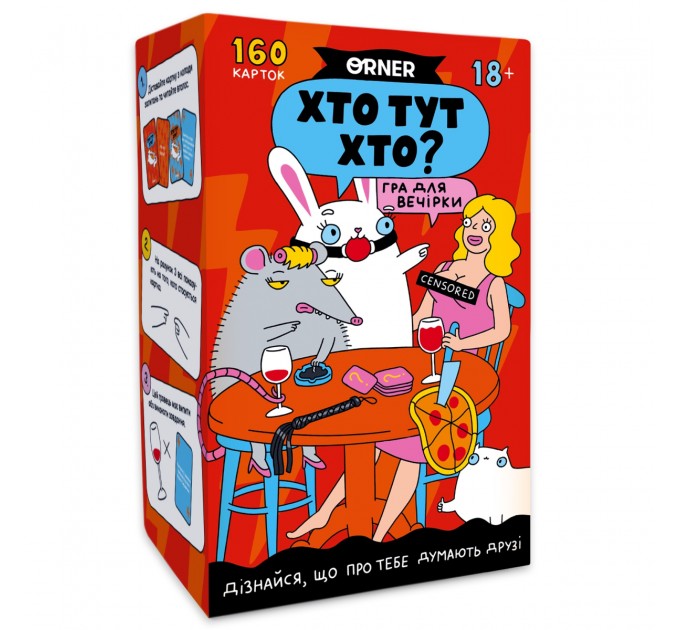 Orner Гра для компанії Orner Хто тут хто? Гра для вечірки (orner-2811)