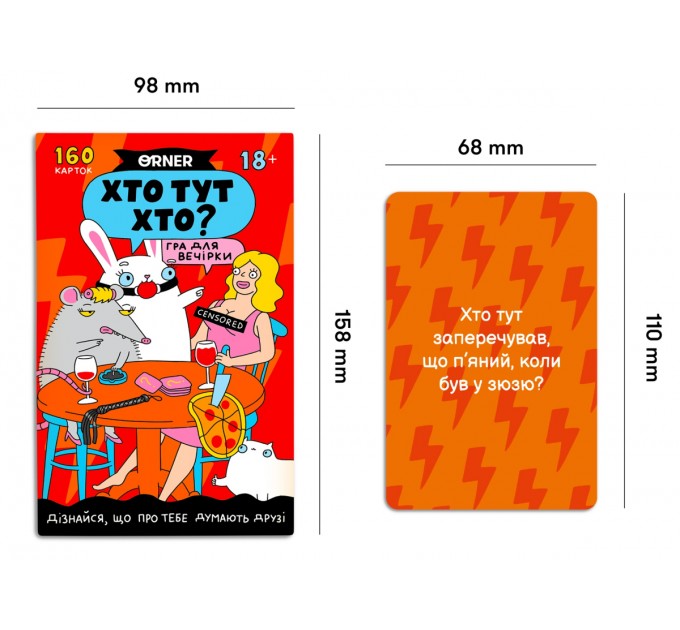 Orner Гра для компанії Orner Хто тут хто? Гра для вечірки (orner-2811)