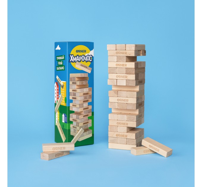 Orner Настільна гра Orner Дженга Хмарочос ЕКО (orner-2089)