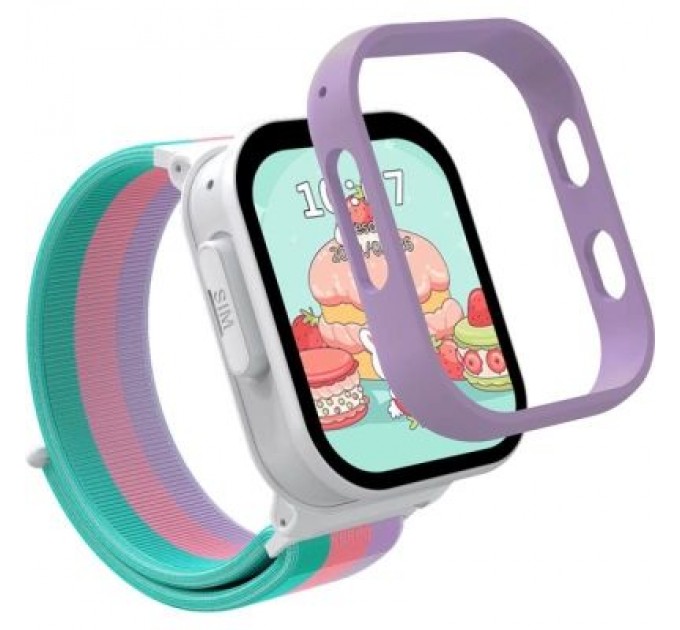 Gelius Смарт-годинник Gelius Pro GP-PK008 (Rainbow) White Kids smart watch with GPS/4G (Pro GP-PK008 (Rainbow) White)