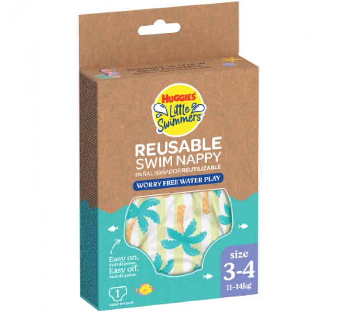 Huggies Підгузки Huggies Little Swimmers Розмір 3-4 багаторазові для плавання 1 шт (5029053583051)