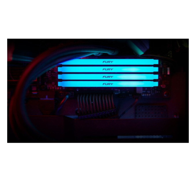 Kingston Fury (ex.HyperX) Модуль пам'яті для комп'ютера DDR4 32GB (2x16GB) 3200 MHz Beast RGB Kingston Fury (ex.HyperX) (KF432C16BB12AK2/32)