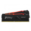 Kingston Fury (ex.HyperX) Модуль пам'яті для комп'ютера DDR4 16GB (2x8GB) 3600 MHz Beast RGB Kingston Fury (ex.HyperX) (KF436C17BB2AK2/16)