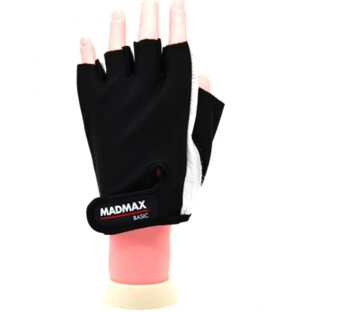 MadMax Рукавички для фітнесу MadMax MFG-250 Basic Whihe L (MFG-250_L)