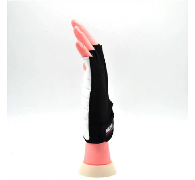 MadMax Рукавички для фітнесу MadMax MFG-250 Basic Whihe L (MFG-250_L)