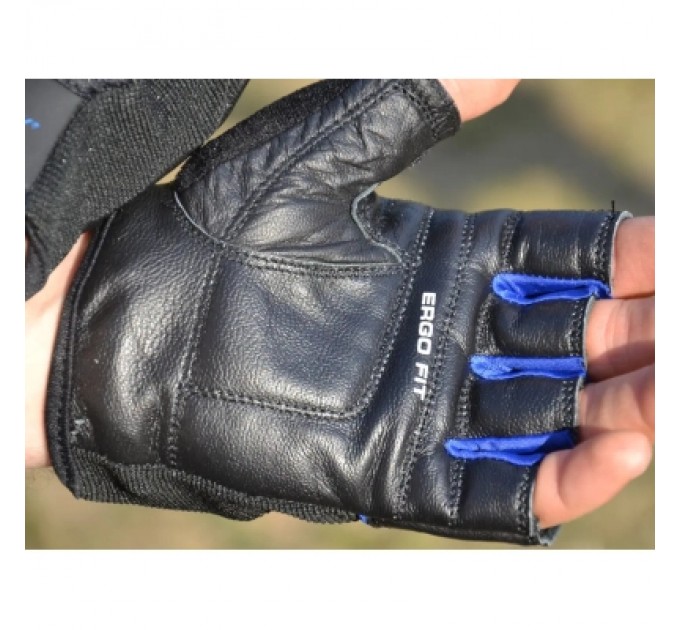 PowerPlay Рукавички для фітнесу PowerPlay 9058 Thunder чорно-сині M (PP_9058_M_Thunder)