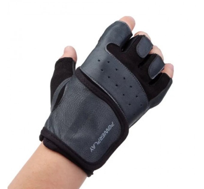 PowerPlay Рукавички для фітнесу PowerPlay 2229 чорні M (PP_2229_M_Black)