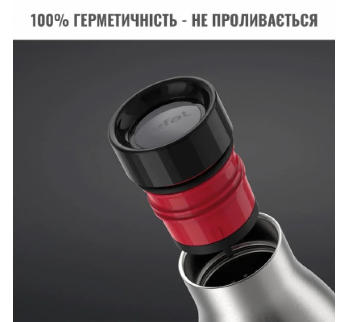 Tefal Термос Tefal Bludrop, 700мл, нержавіюча сталь, чорний (N3111110)