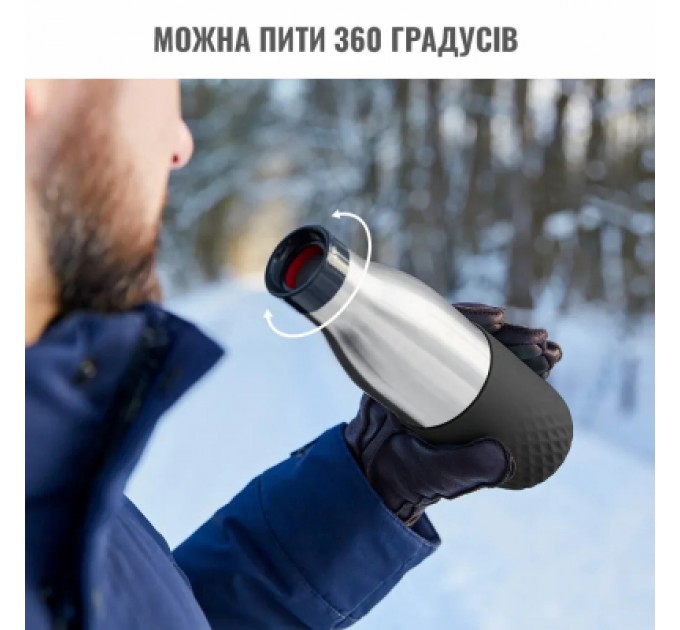 Tefal Термос Tefal Bludrop, 700мл, нержавіюча сталь, чорний (N3111110)