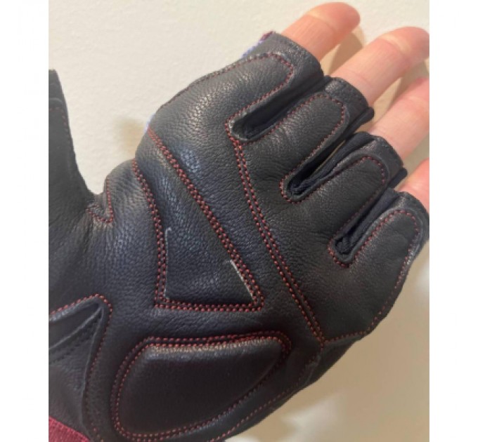 MadMax Рукавички для фітнесу MadMax MFG-911 Nine-eleven Black/perpito L (MFG-911-PEP_L)