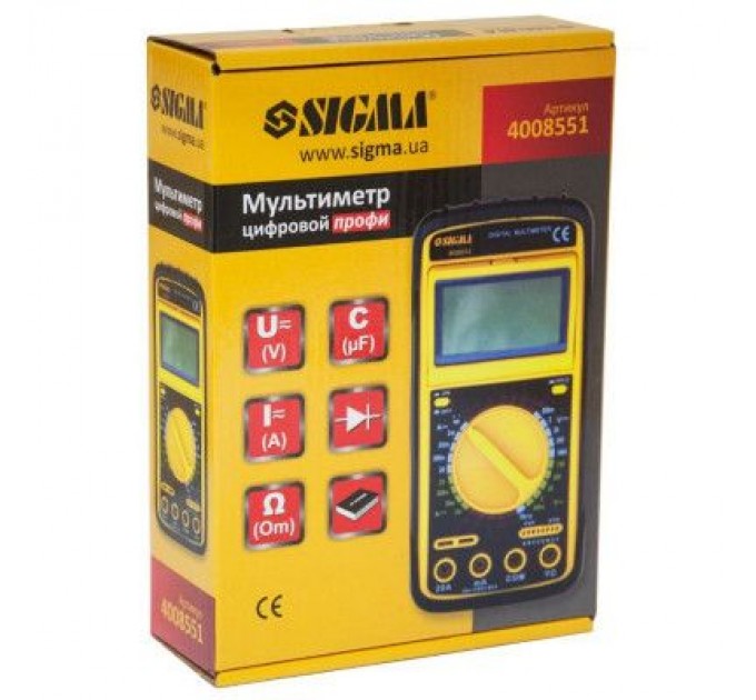 Sigma Цифровий мультиметр Sigma профі (4008551)