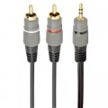 Cablexpert Кабель мультимедійний Jack 3.5mm to 2хRCA 2.5m Cablexpert (CCA-352-2.5M)