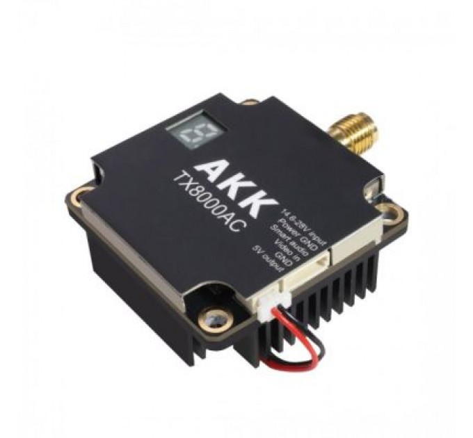 AKK Відеопередавач (VTX) AKK Ultra Long Range 8W 4.9G-6G 96CH (TX8000AC)