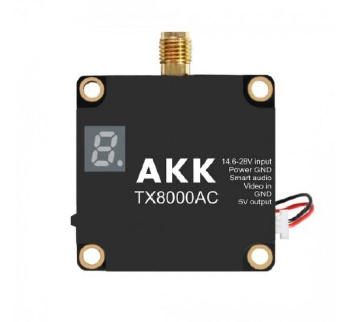 AKK Відеопередавач (VTX) AKK Ultra Long Range 8W 4.9G-6G 96CH (TX8000AC)