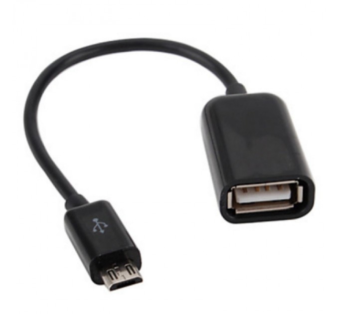 Lapara Дата кабель OTG USB 2.0 AF to Micro 5P 0.16m Lapara (LA-UAFM-OTG black)