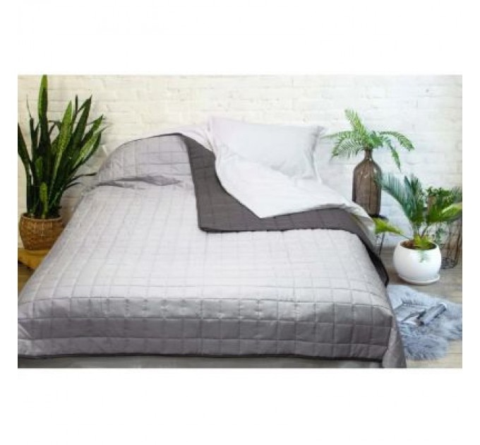 Viluta Покривало Viluta Дует Графіт євро 210х220 (дует_графіт_210*220)