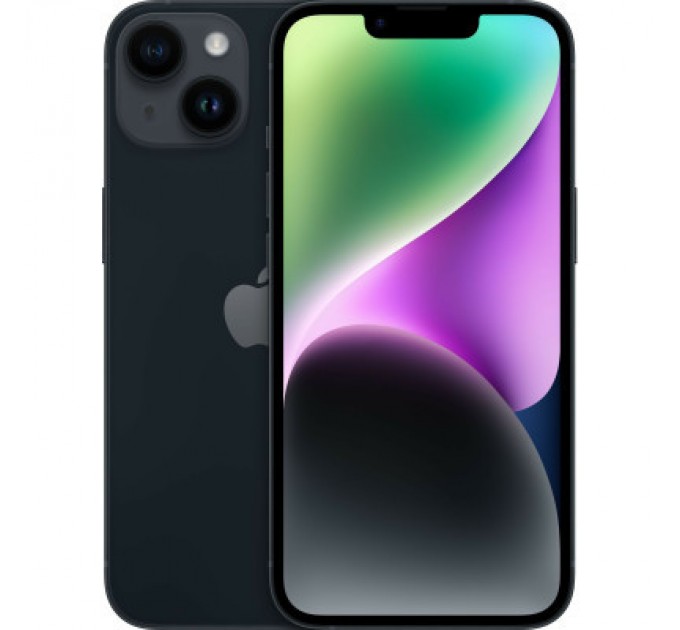 Apple Мобільний телефон Apple iPhone 14 128GB Midnight (MPUF3)