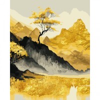Картина по номерам Santi Золоті гори, 40*50 см, поталь (955289)