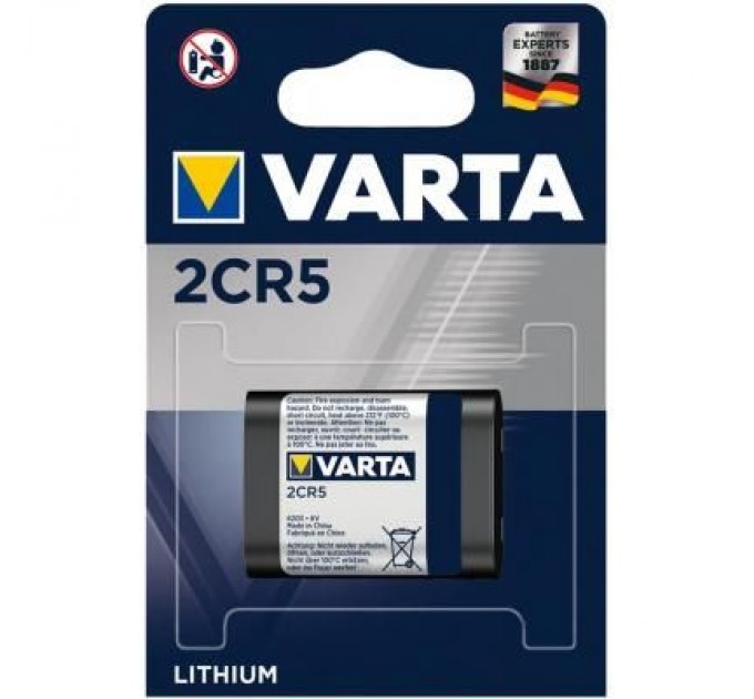 Varta Батарейка Varta 2CR5 PHOTO LITHIUM (06203301401)