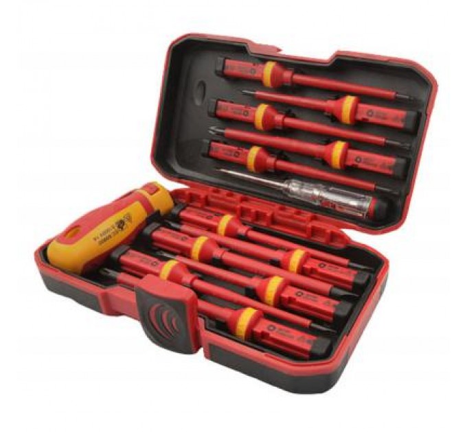 Tolsen Набір викруток Tolsen діелектричних, змінні стрижні 13 предм. (38016)