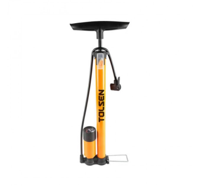 Tolsen Насос ручний Tolsen вертикальний 8Атм з ресивером та манометром (65505)