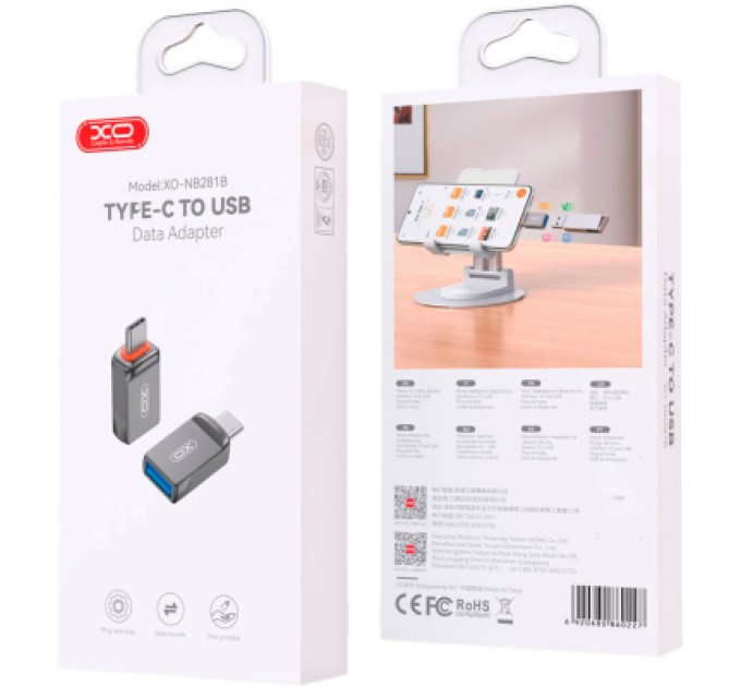 XO Перехідник OTG USB to USB-C XO (NB281B-СA.tranish)