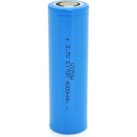 Акумулятор 21700 4000mAh, 3.7V, Blue, FlatTop Vipow (ICR21700-4000mAhFT / 31078)