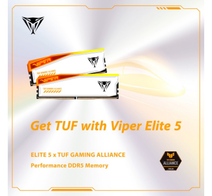 Patriot Модуль пам'яті для комп'ютера DDR5 32GB (2x16GB) 6600 MHz Viper Elite 5 RGB Patriot (PVER532G66C34KT)