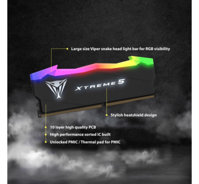 Patriot Модуль пам'яті для комп'ютера DDR5 32GB (2x16GB) 7000 MHz Viper Xtreme 5 Patriot (PVX532G70C32K)