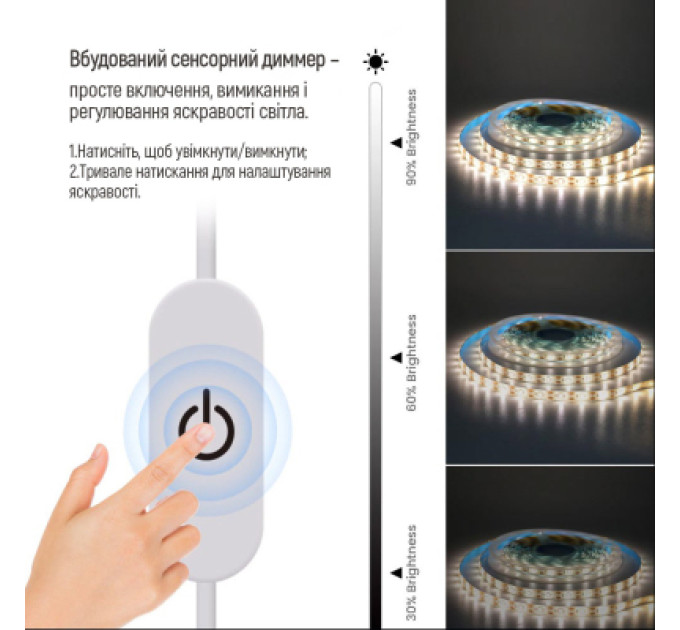 ColorWay Світлодіодна стрічка ColorWay LED  3м з живленням від USB (CW-LD03)