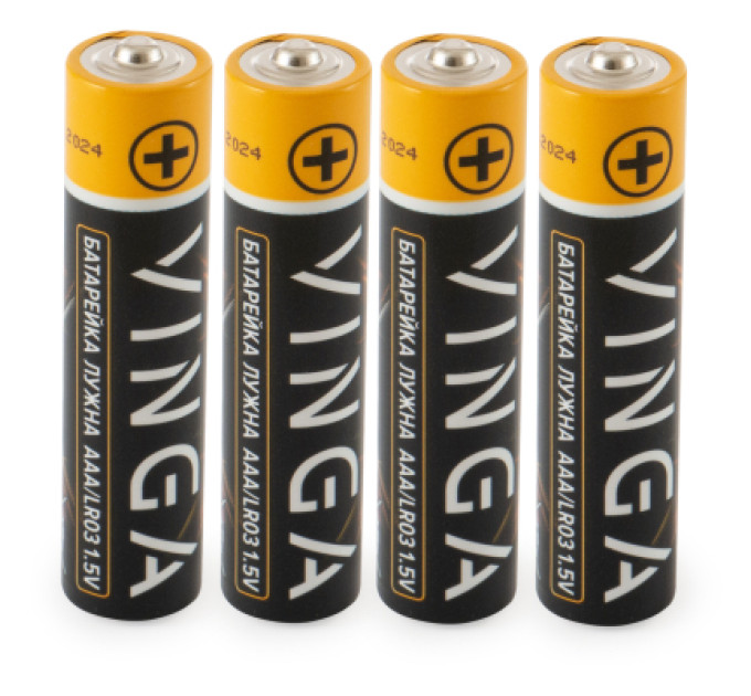 Vinga Батарейка AAA LR03 Alkaline 4pcs Blister Vinga (VJABAAA4)