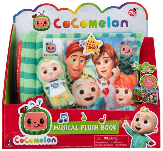 CoComelon Розвиваюча іграшка CoComelon Feature Roleplay Музична плюшева книга (CMW0025)