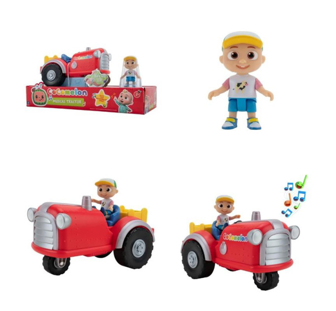 CoComelon Розвиваюча іграшка CoComelon Feature Vehicle Трактор зі звуком (CMW0038)