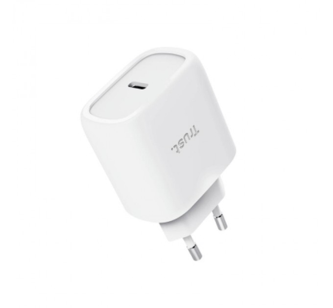 Trust Зарядний пристрій Trust USB-C 45W GaN PD/PPS white (25522_TRUST)