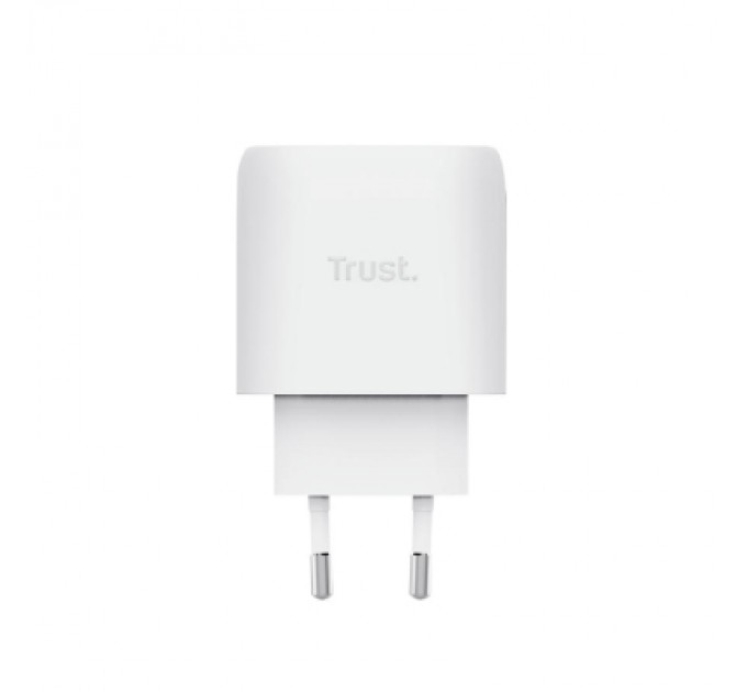 Trust Зарядний пристрій Trust USB-C 45W GaN PD/PPS white (25522_TRUST)